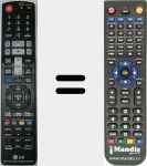 Replacement remote control for AKB73635409