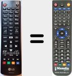 Replacement remote control for AKB74915324