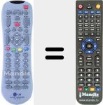 Replacement remote control for 105-201M