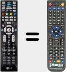 Replacement remote control for MKJ32022814