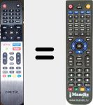 Replacement remote control for 55MUB5010