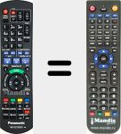 Replacement remote control for HDD Recorder IR6 (N2QAYB000780)