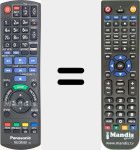Replacement remote control for N2QAYB001114