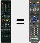 Replacement remote control for VSTDTV
