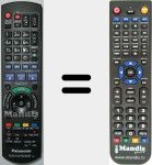 Replacement remote control for N2QAYB000614