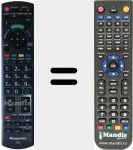 Replacement remote control for N2QAYB000672