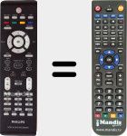 Replacement remote control for 242254901717