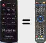 Replacement remote control for N2QAYB000944