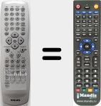 Replacement remote control for RC1145201/01 (996500014560)