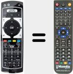 Replacement remote control for R-838