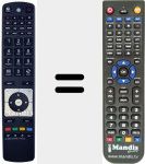 Replacement remote control for RC 5112 (23002017)