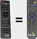 Replacement remote control for RM-C1244