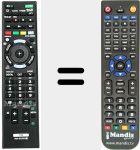 Replacement remote control for RM-ED053 (149199511)