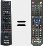 Replacement remote control for RMT-D 247 P (148016811)