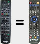 Replacement remote control for RMT-D 248 P (148016711)