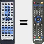 Replacement remote control for Audio System (RRMCGA160AWSA)