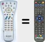 Replacement remote control for GA 323 WJSA (RRMCGA323WJSA)
