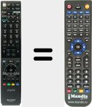 Replacement remote control for GA 959 WJSA (RRMCGA959WJSA)