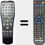 Replacement remote control for REMCON374