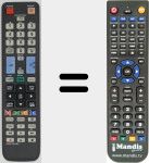 Replacement remote control for MI-AA5900448A