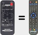 Replacement remote control for RRMCGA322AW01