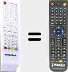 Replacement remote control for SAL005