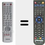 Replacement remote control for AK5900015K