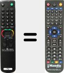 Replacement remote control for RM839