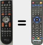 Replacement remote control for SPM3500