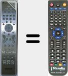 Replacement remote control for RCS 615 TCL M1 (36142910)