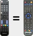 Replacement remote control for TP800