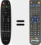 Replacement remote control for THS804