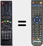 Replacement remote control for VU-DTV