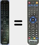 Replacement remote control for RX-E600 RDS (WD783600)
