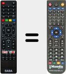 Replacement remote control for SA32S47N