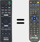 Replacement remote control for RMT-AH401U (149335411)