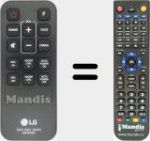 Replacement remote control for AKB74815301