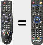 Replacement remote control for PACK 9960
