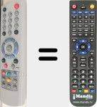Replacement remote control for CCR 582