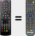 Replacement remote control for DIGI402HD