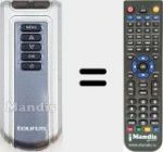 Replacement remote control for Dubai 2000