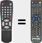 Replacement remote control for MF5900215A