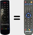Replacement remote control for Metronic (441637)