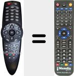 Replacement remote control for REMCON1034