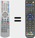 Replacement remote control for RC-RW3400 / 3100