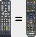 Replacement remote control for REMCON1903
