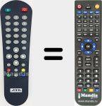 Replacement remote control for RT0175 (RT0175M)