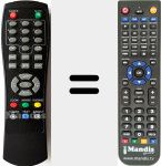 Replacement remote control for TDT Cool