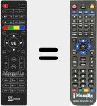 Replacement remote control for TSUP4K