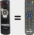 Replacement remote control for DVD120H